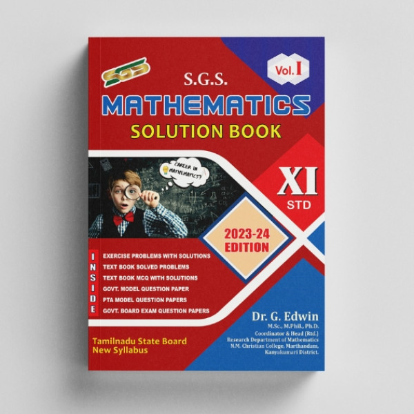 XI Mathematics - Solution Book Vol.1 (EM) PDF